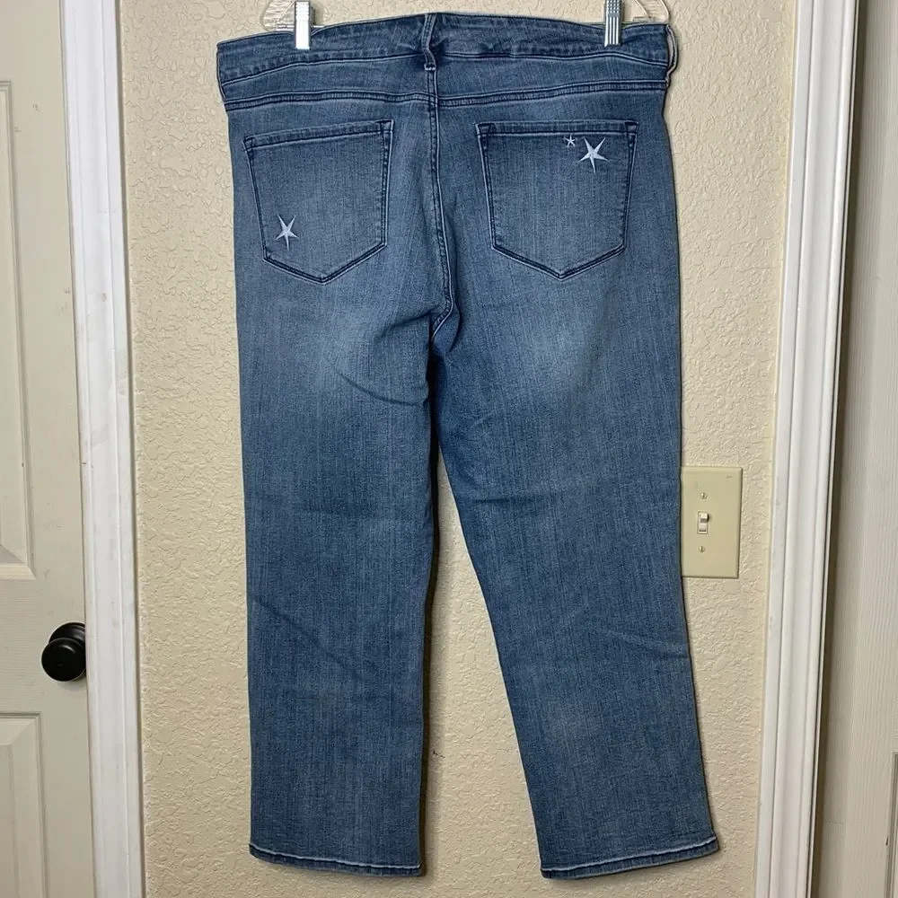 NYDJ, Marilyn ankle, size 16, Lift X Tuck with stars